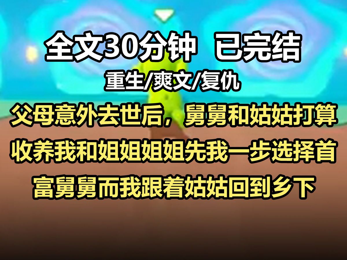 ...父母意外去世后, 舅舅和姑姑打算收养我和姐姐. 姐姐先我一步选择首富舅舅, 而我跟着姑姑回到了乡下. 后来姐姐被舅舅嫁给京圈佛子, 她受不了寂寞...