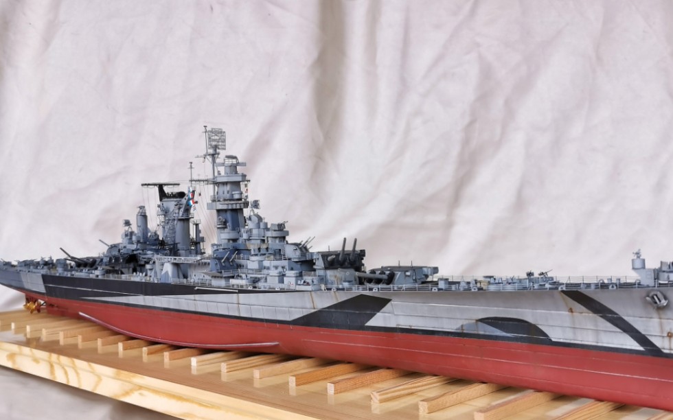 【模型製作】小號手1/350阿拉斯加號大型巡洋艦配也火超改進度90%