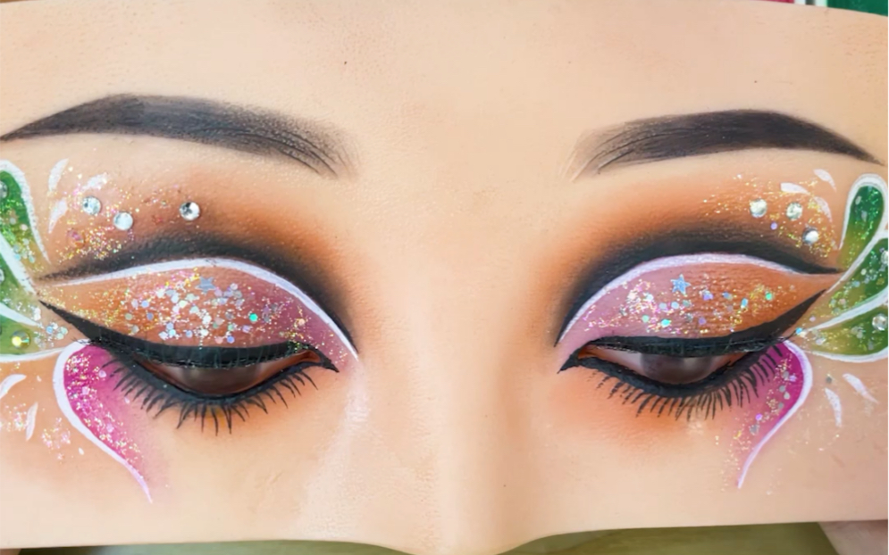 适合拉丁舞等时尚舞台创意眼妆的十大眼妆教程