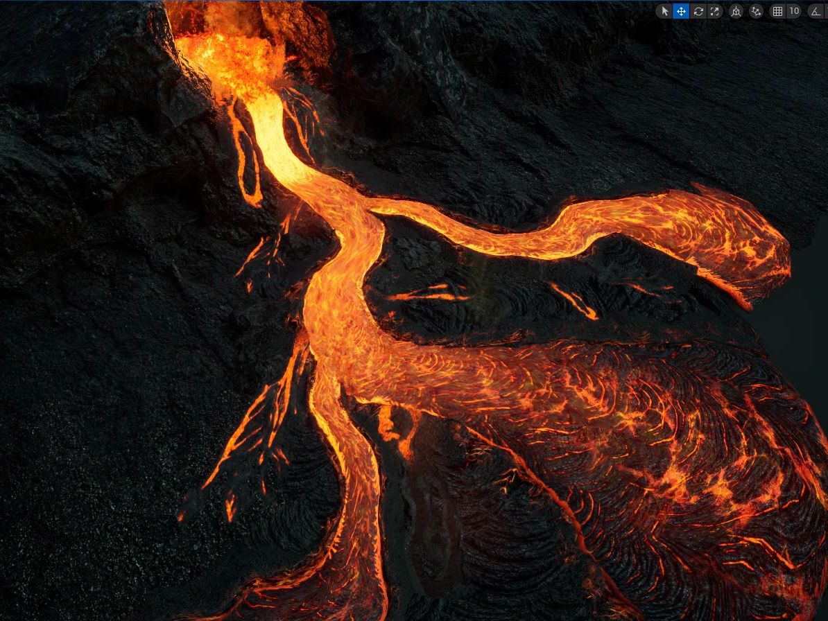 最近肝的一个熔岩效果