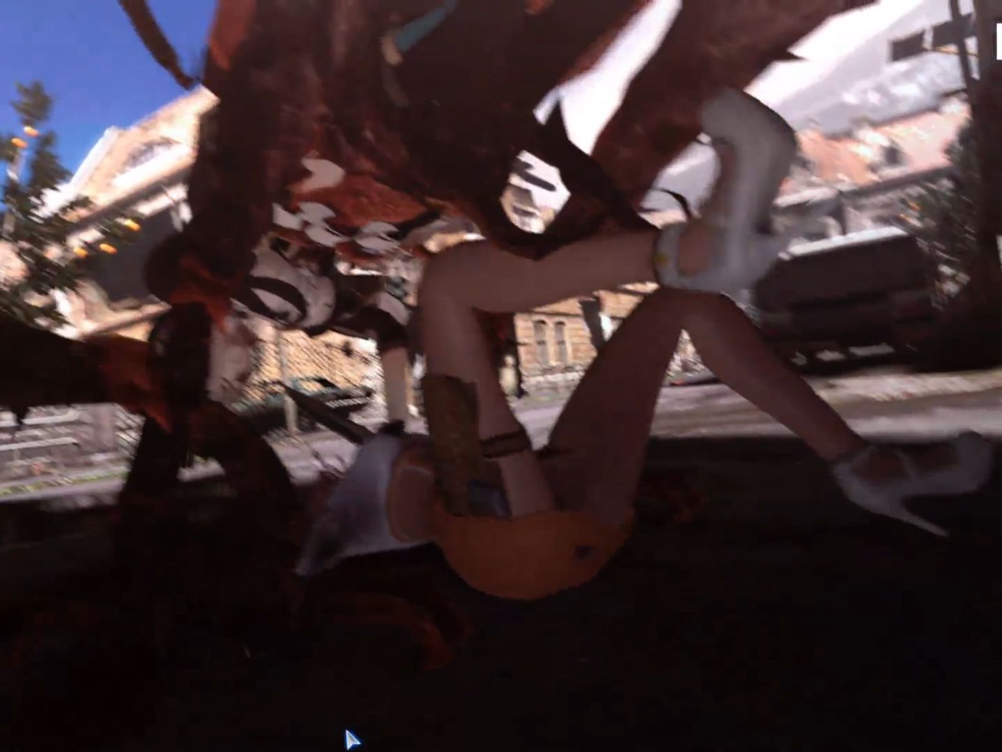 【生化危机6】逆战伊丽莎白被螳螂怪割喉