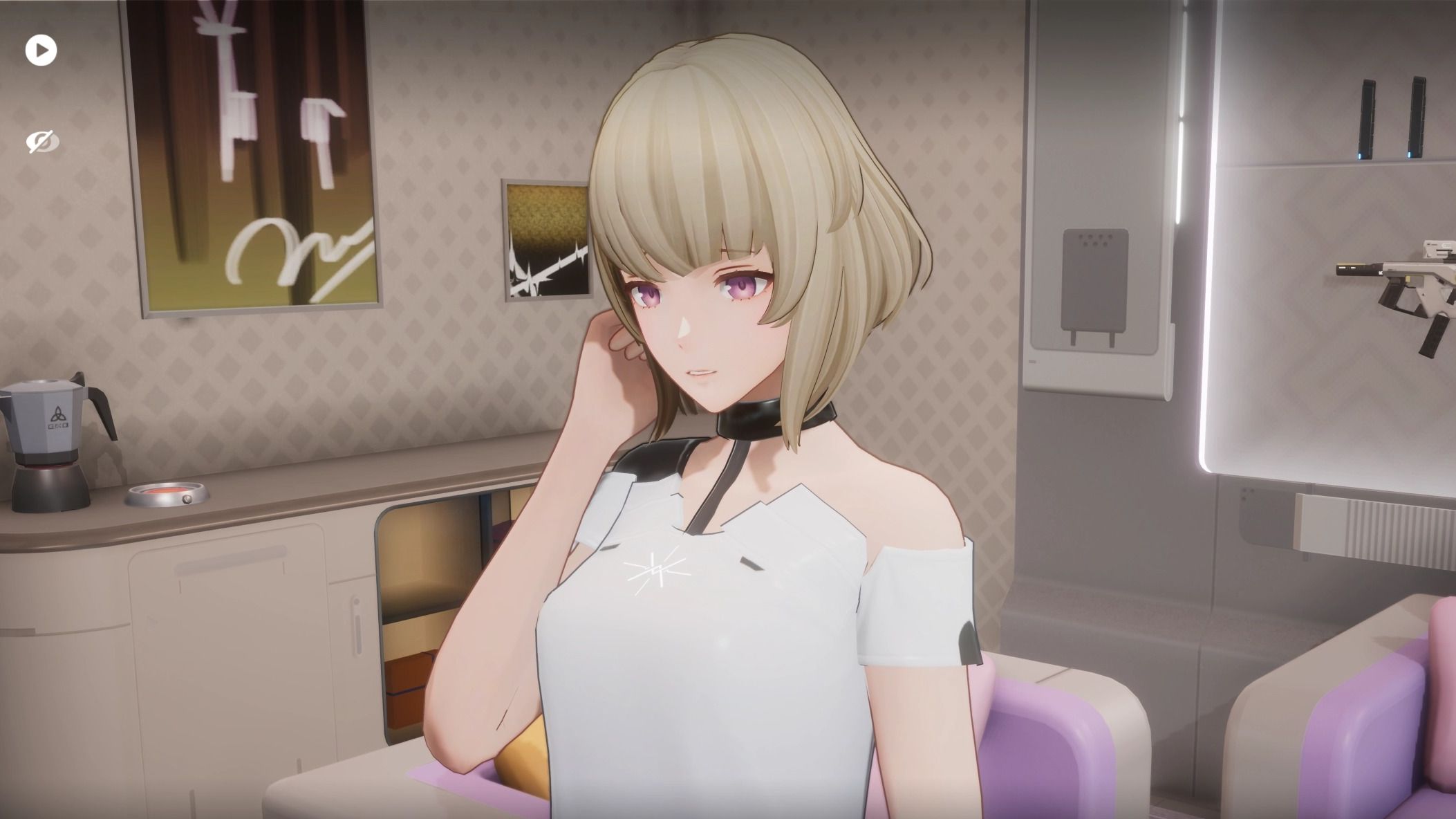 为分析员泡安神茶的茉莉安