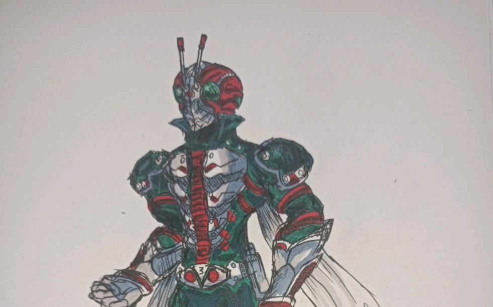 【日常手绘】自设嘴臭骑士假面骑士v3