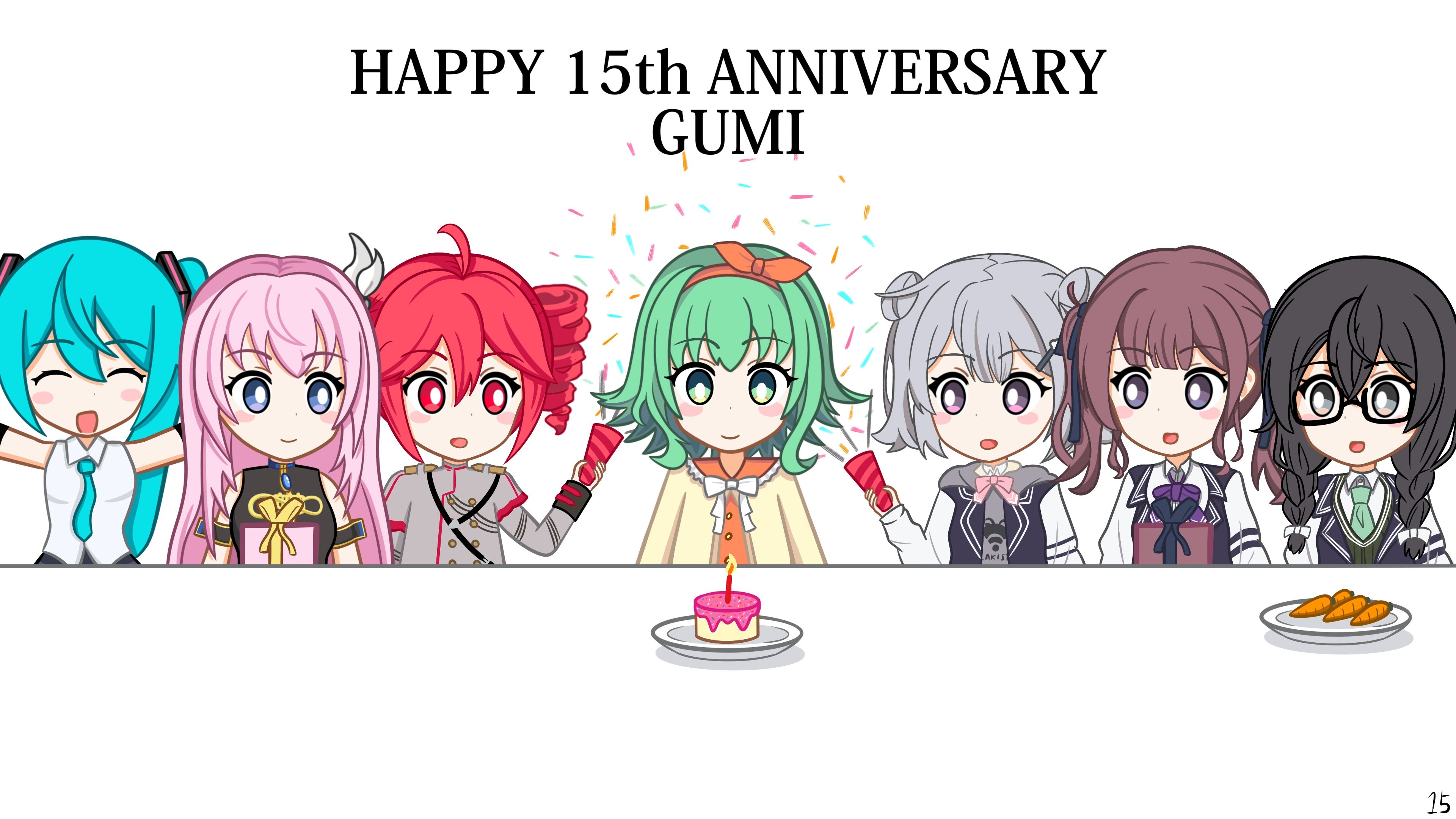 【2024GUMI生贺企划】关于GUMI和我电脑里的其他歌姬一起庆祝自己15周年这件事哔哩哔哩bilibili