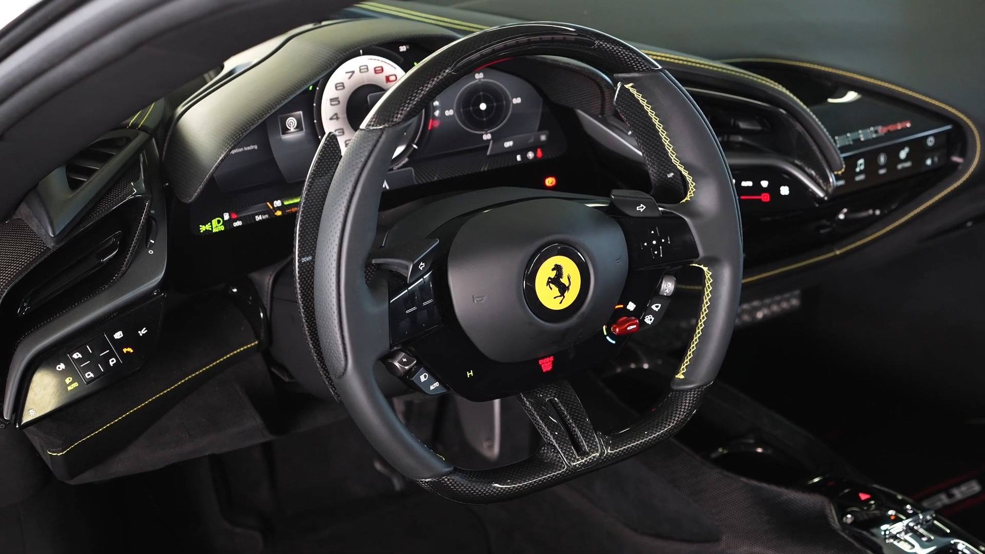 法拉利sf90 敞篷版 - 外观,内部 静态欣赏!