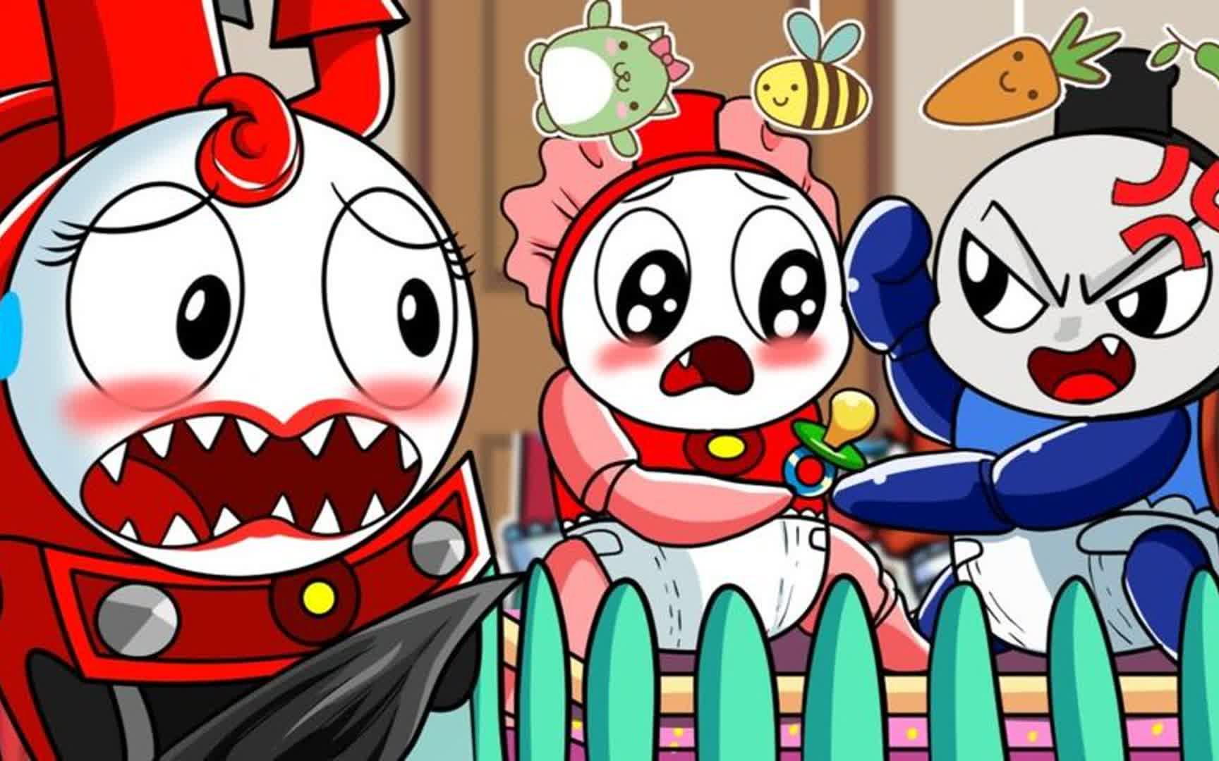 可以动漫:蓝爸爸调换两个孩子 红妈妈会发现吗 孩子的命运如何