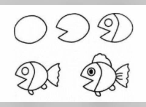 简笔画 鱼儿