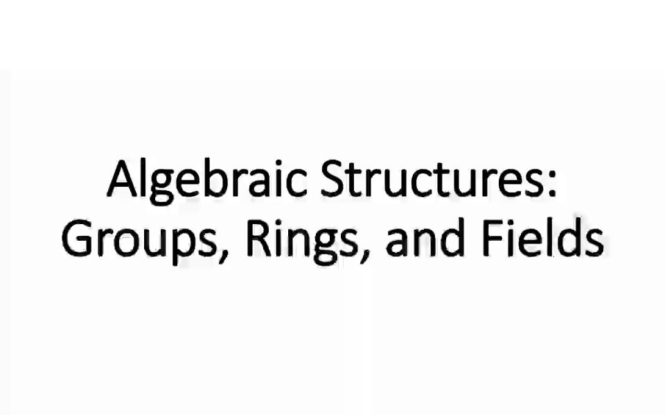 代数结构: 群、环、域哔哩哔哩bilibili