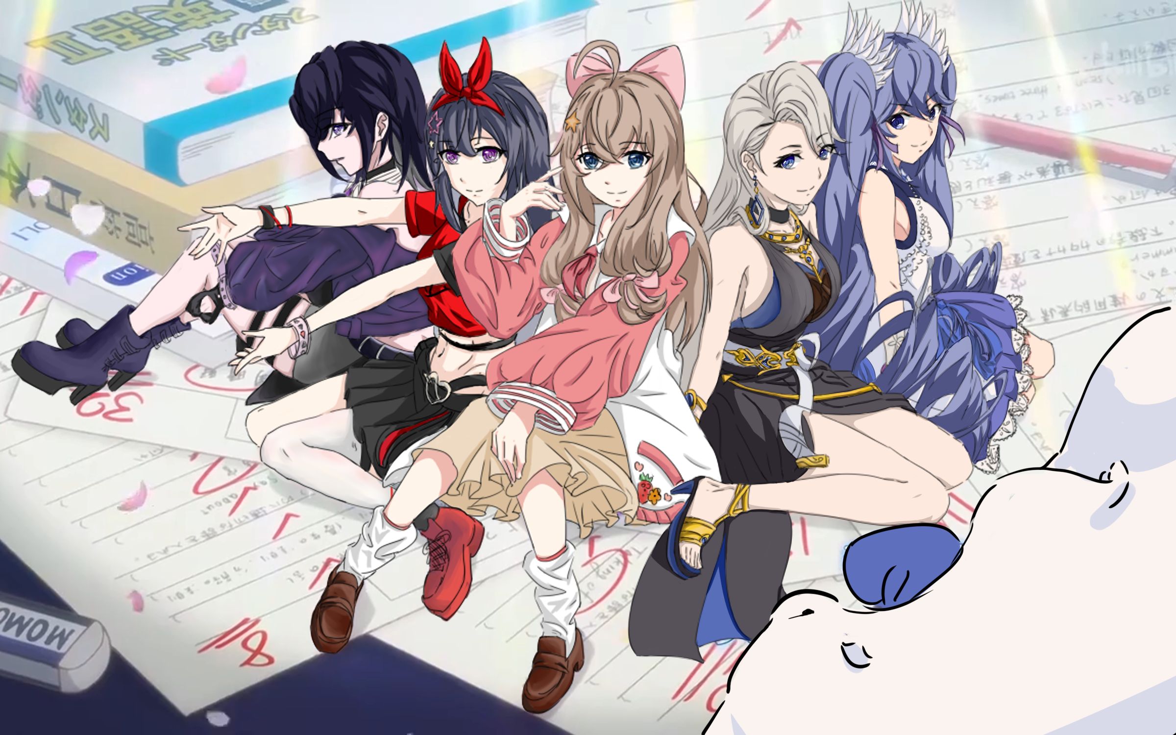 描改手书五等分的asoul