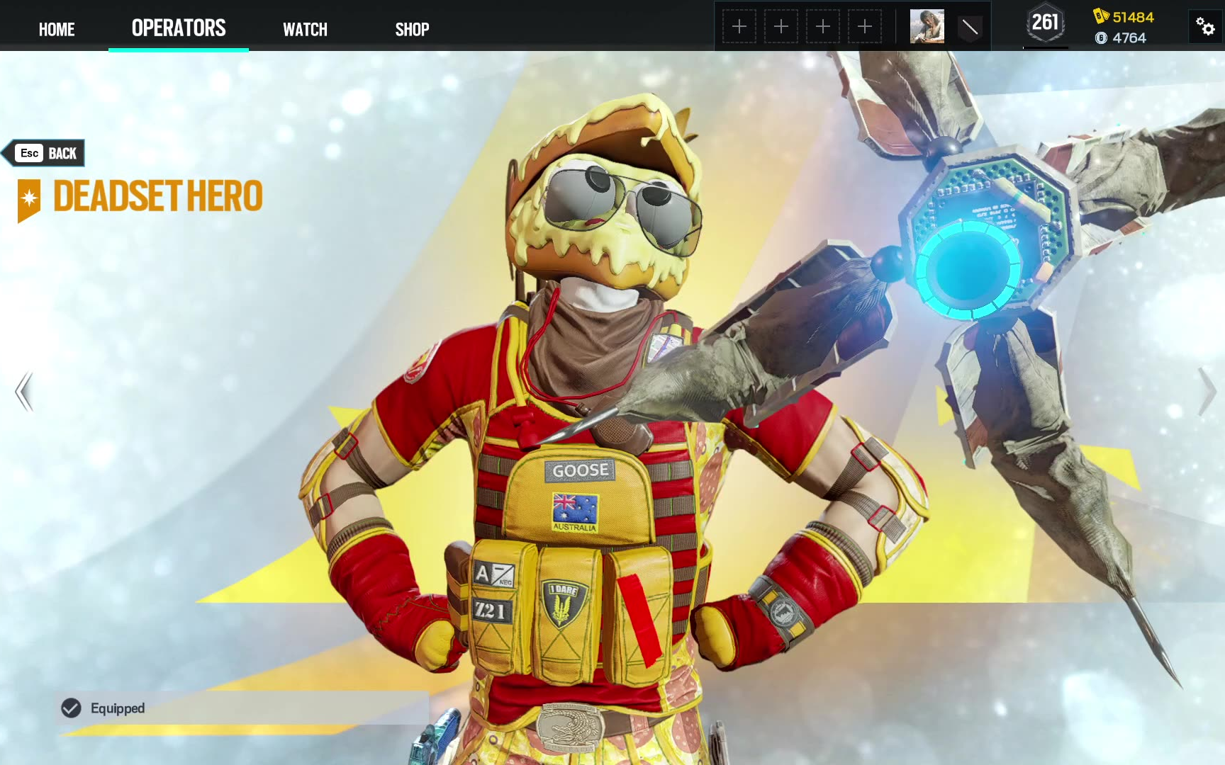 【彩虹六号】mozzie芝士披萨鸡/愚人节/twitch联动皮肤mvp动画