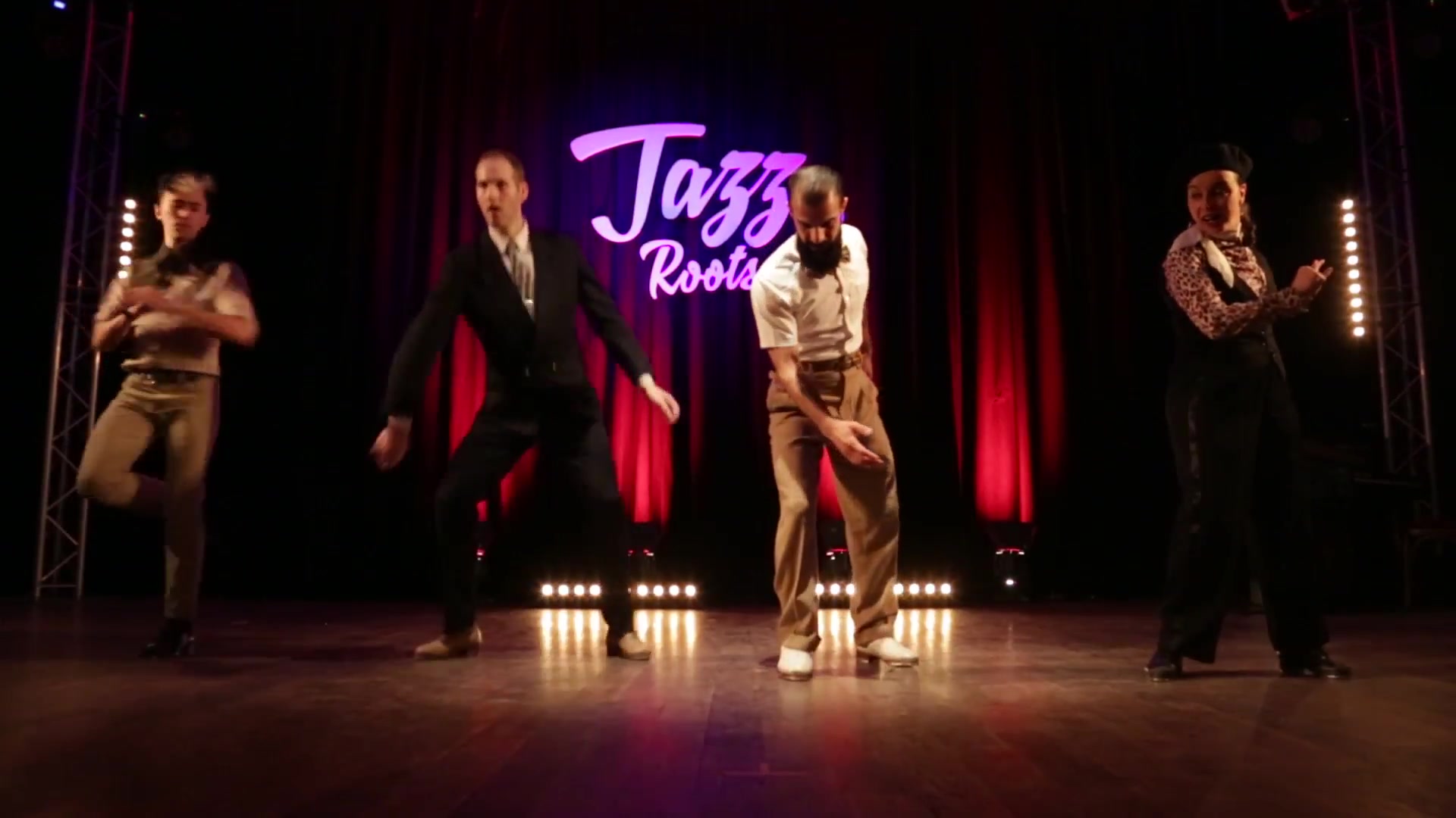 摇摆舞 jazz roots 2018 - daniel, fatima, juan and caleb - the