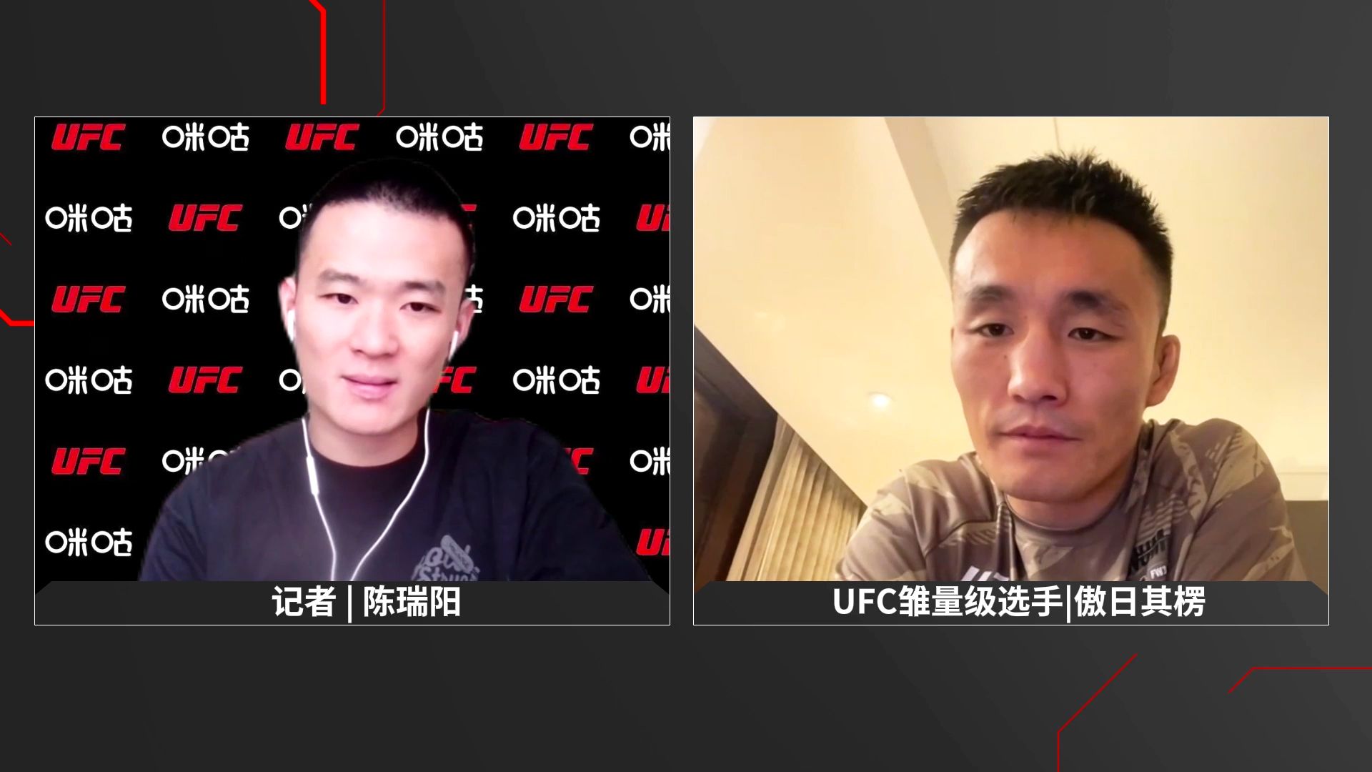 【ufc306】赛前连线专访:傲日其楞【独家视角】