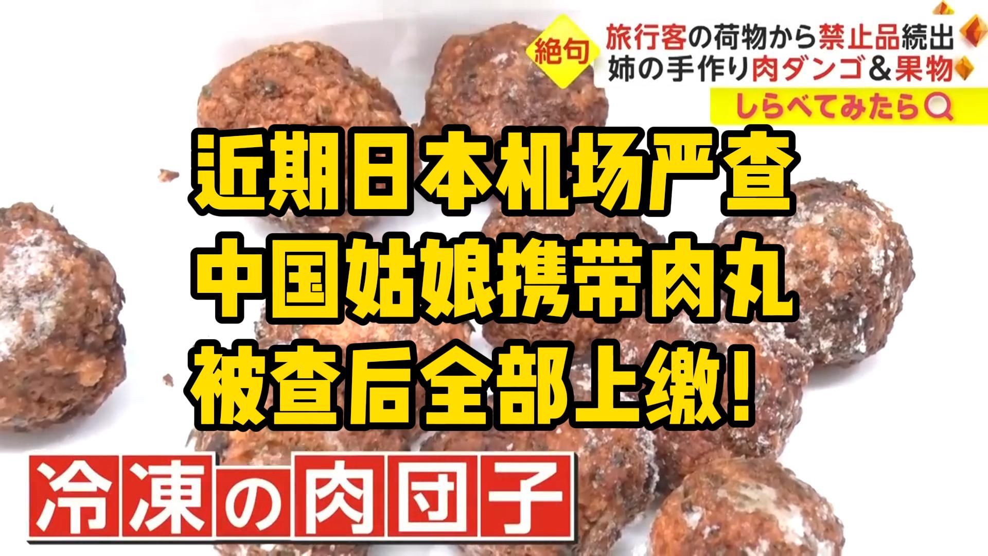 近期日本机场严查!中国姑娘携带肉丸子、茭白、龙眼等食物,被查后只能通通上缴……哔哩哔哩bilibili