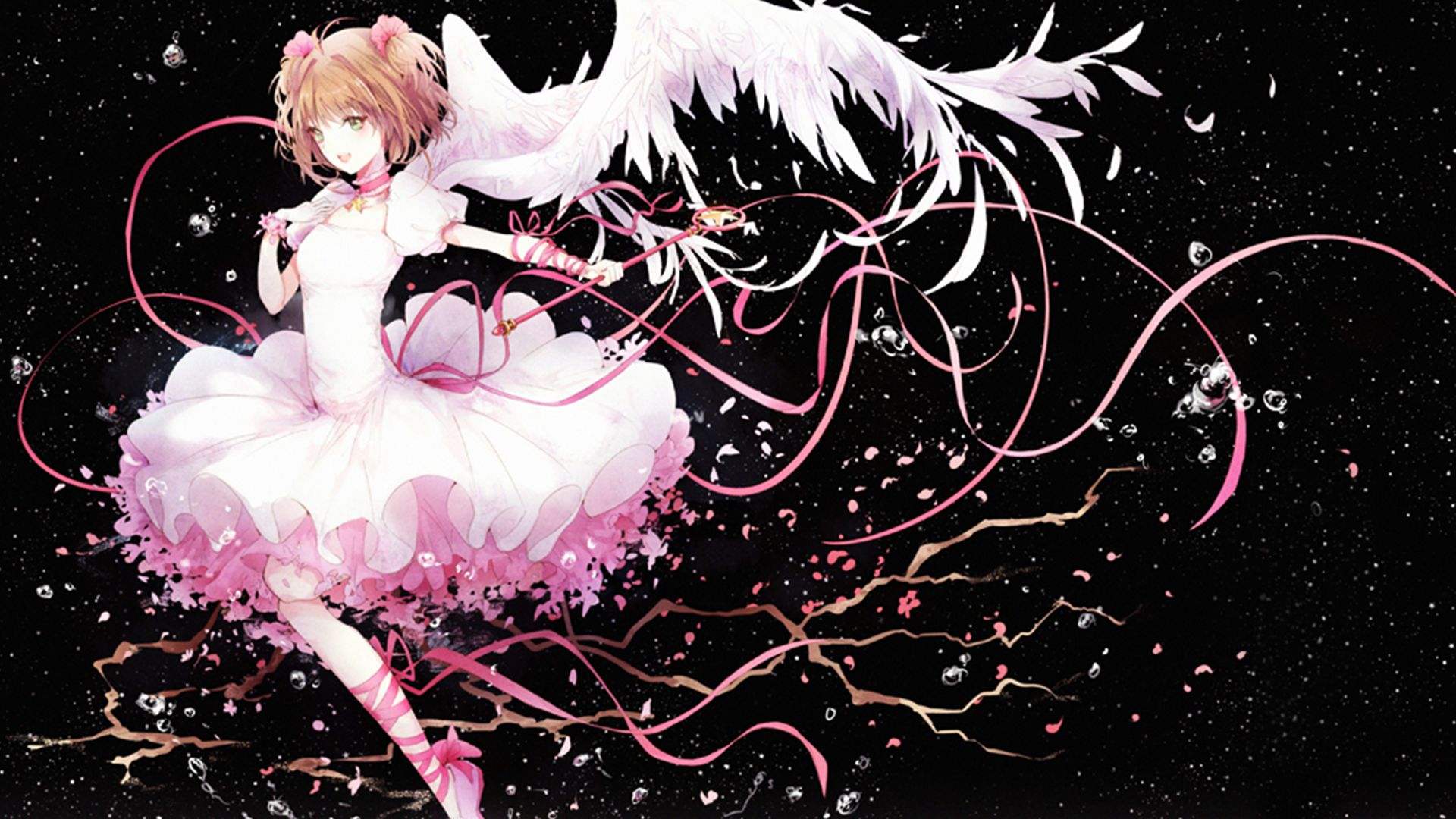 《魔卡少女樱》每一次他都拼尽全力朝她飞去