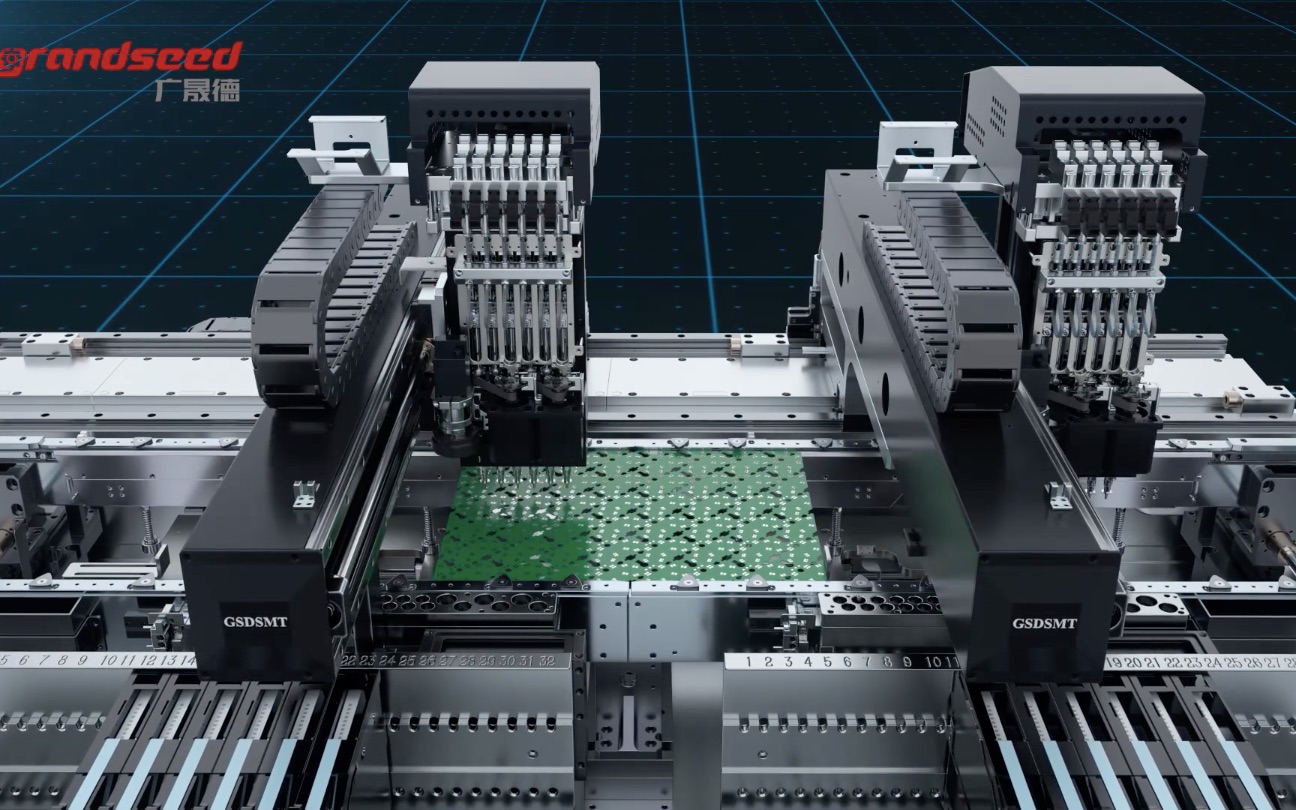 芯片生产线3d动画-自动化生产线-智能装备三维动画-smt生产线动画