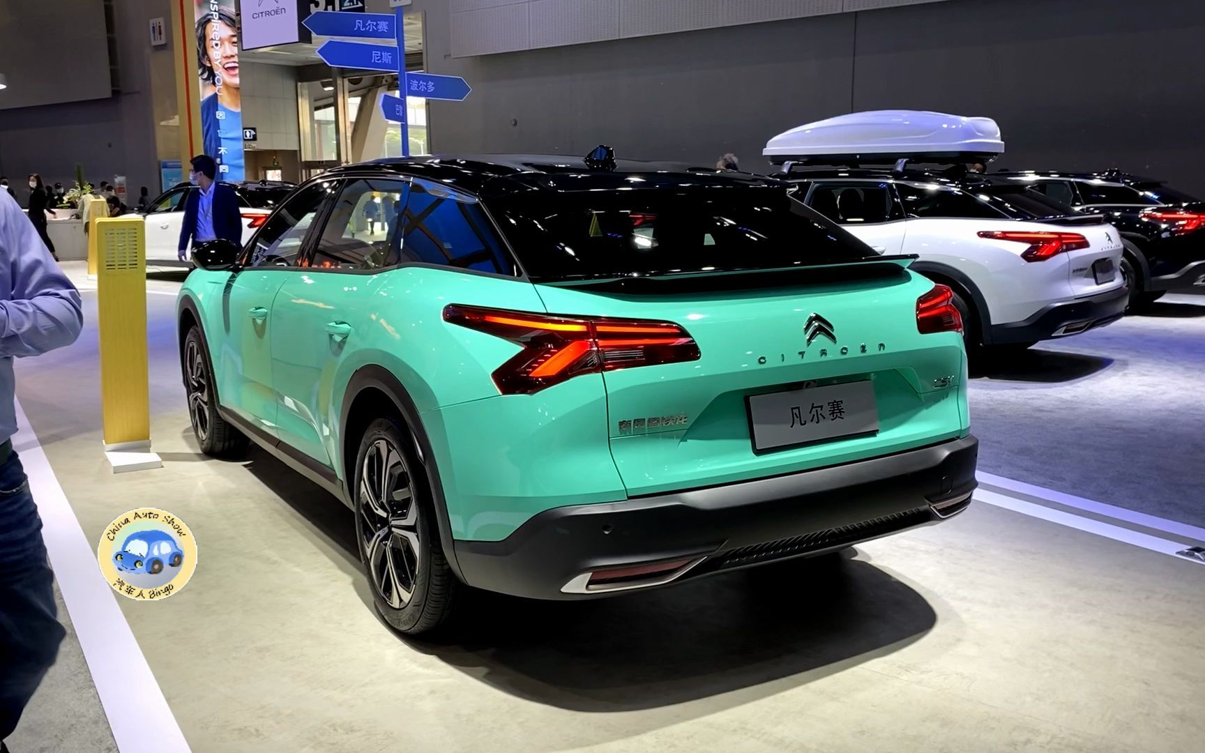 2021款雪铁龙c5 x车展实拍,外观内饰静态体验后,买不买做个参考