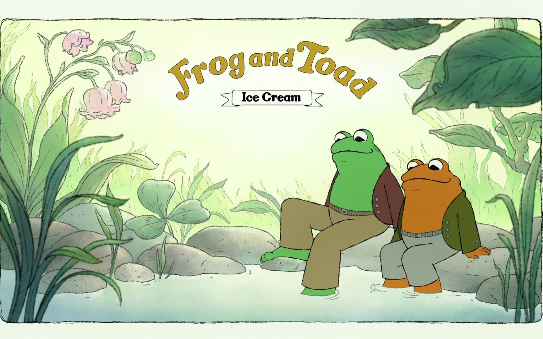 [图]英文字幕 冰淇淋章节 青蛙和蟾蜍Frog and Toad 英文桥梁书改编