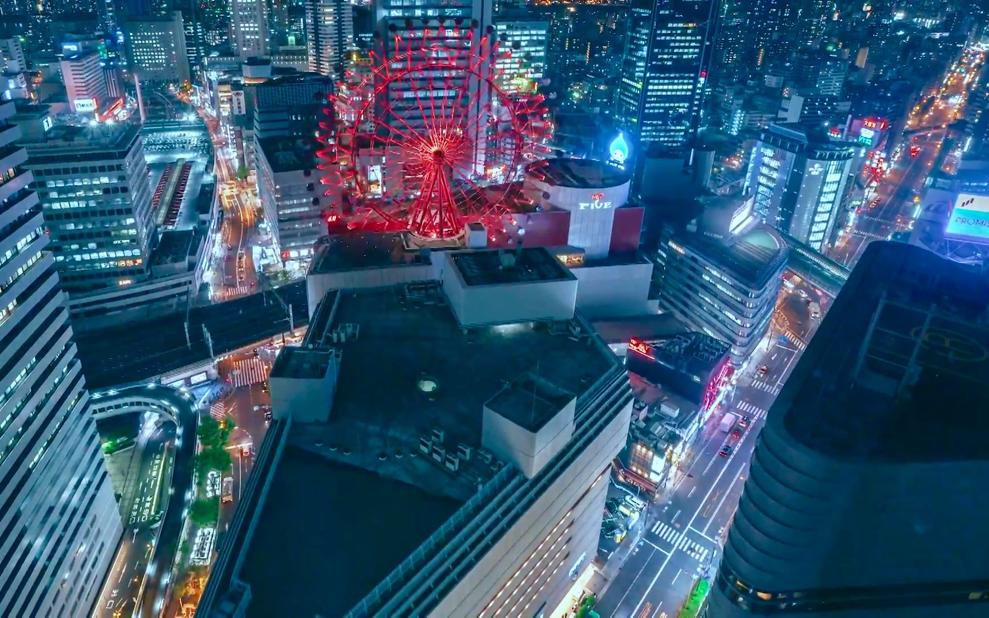 【日本摄影】 大阪夜景 OSAKA City Night of View from Yahoo! Osaka office哔哩哔哩bilibili