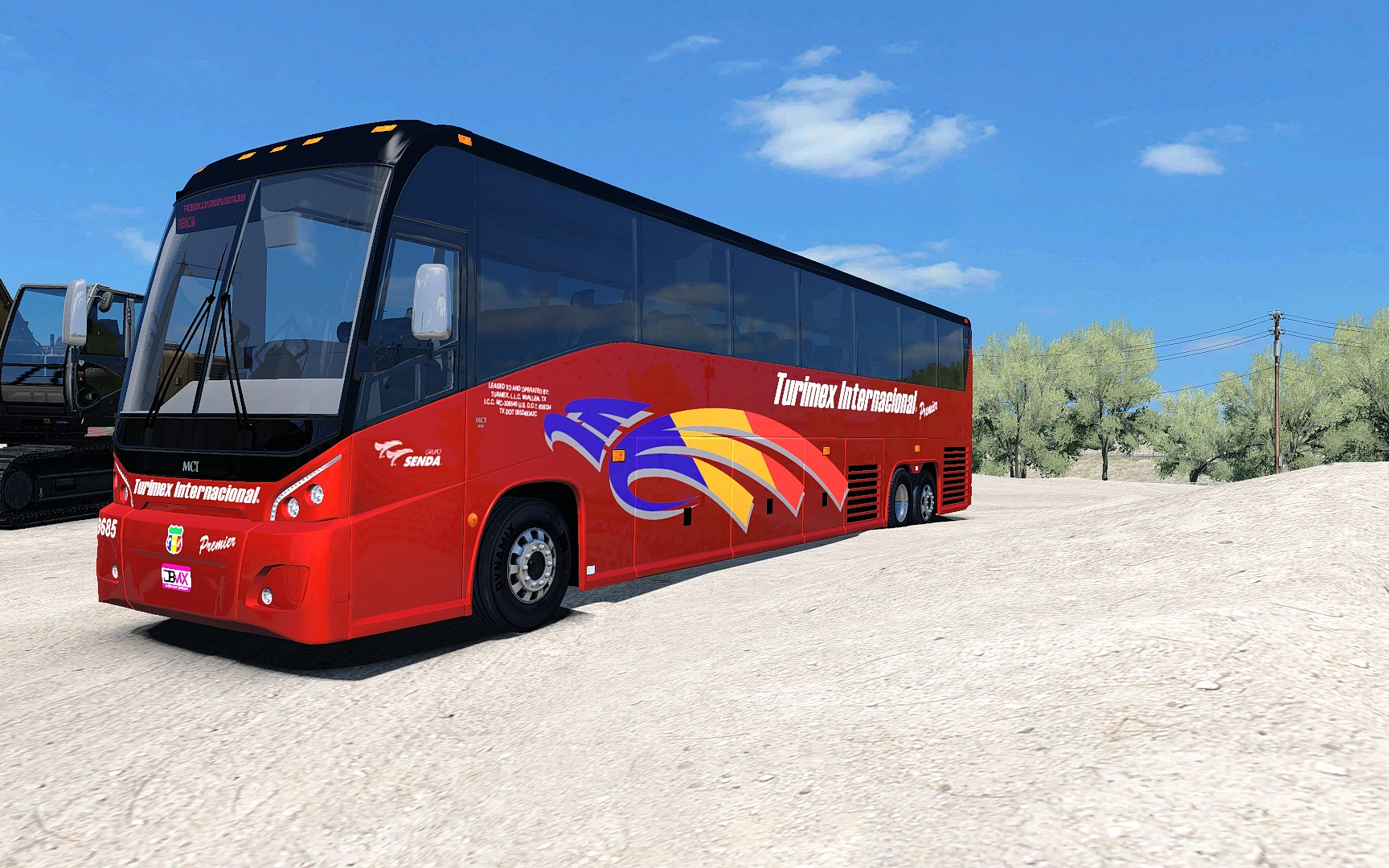 美国卡车模拟美国自产mci豪华巴士