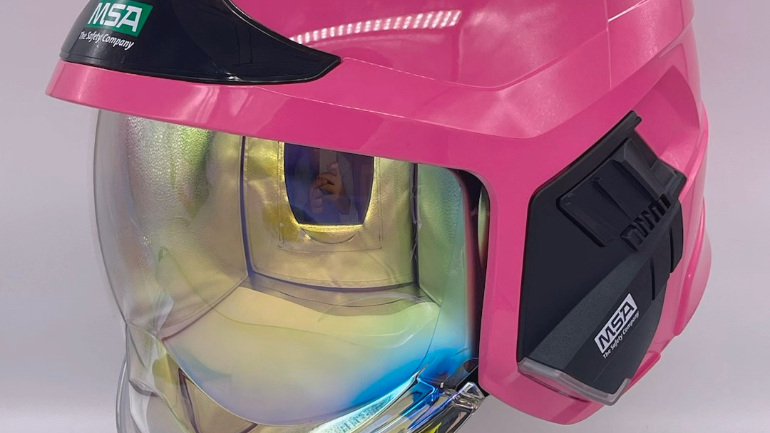 致敬女消防员-msa梅思安定制款粉色f1xf消防头盔