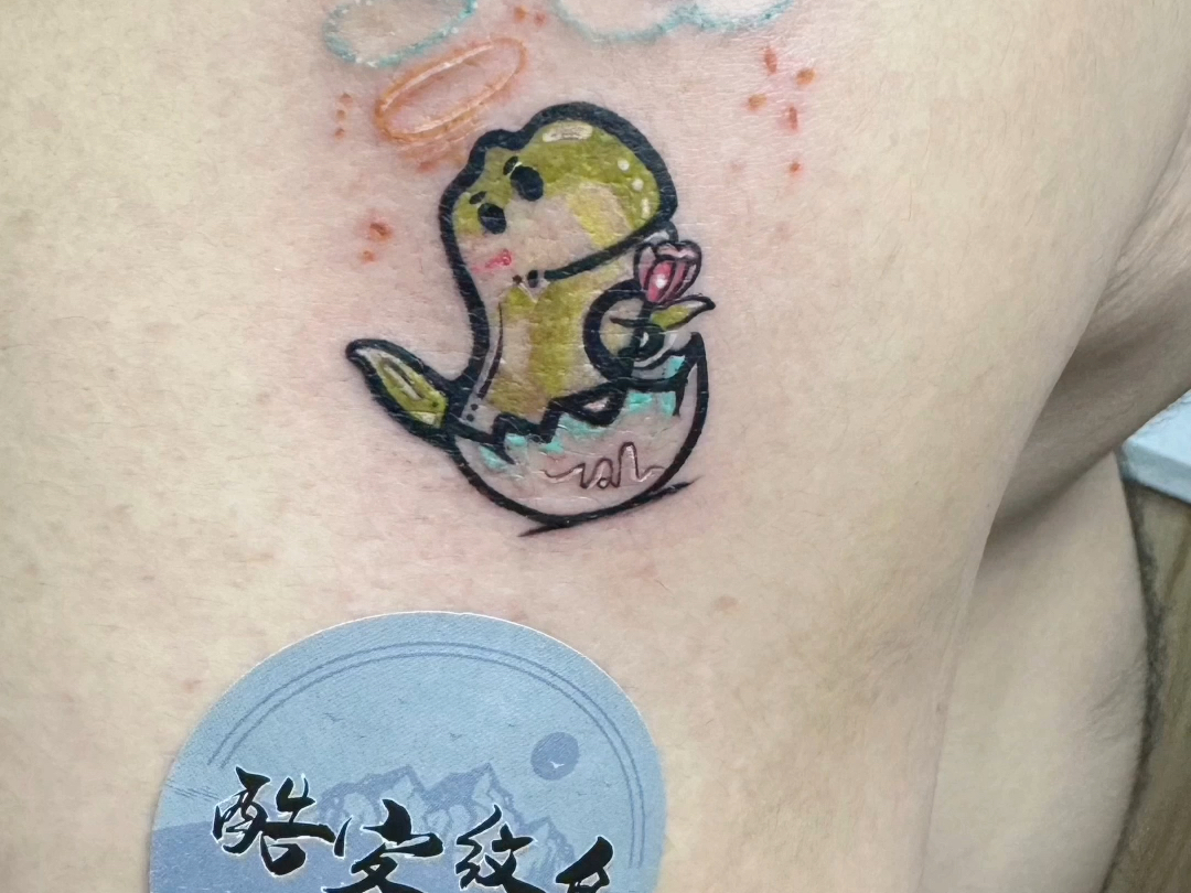 卡通纹身#恐龙纹身#吴江酷客纹身#盛泽纹身#同城附近纹身