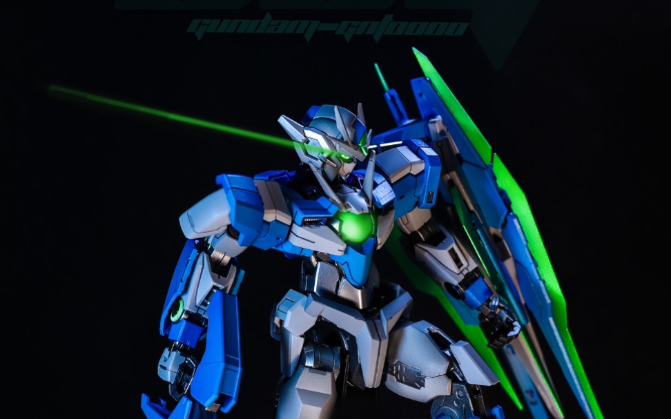 机动战士高达00oo量子高达能天使夜光喷涂主体展示