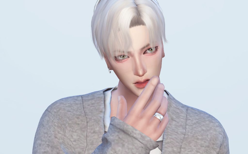 模拟人生4捏人白毛帅哥附下载链接