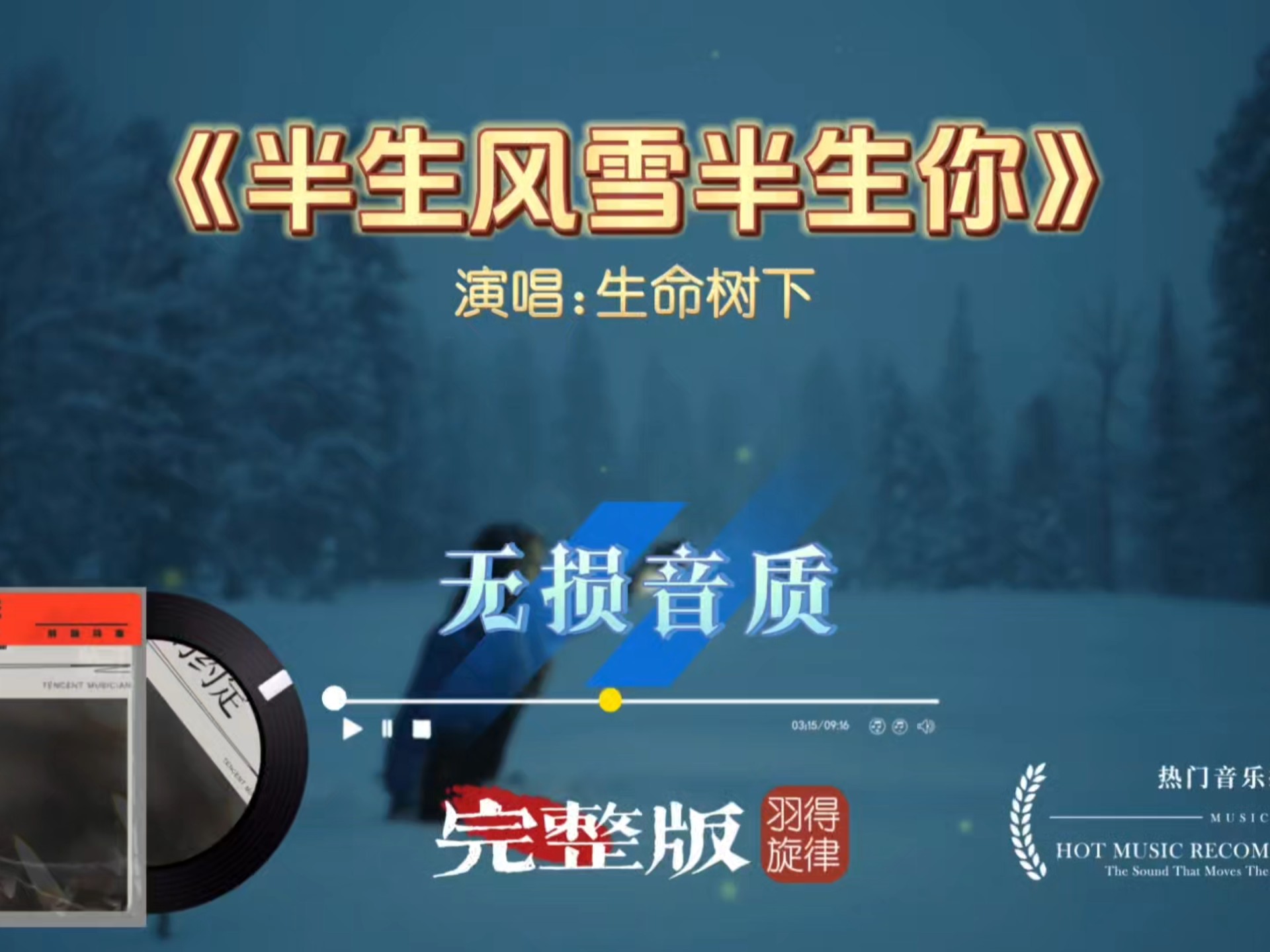 生命树下歌曲《半生风雪半生你》完整版，唱尽半生遗憾与深情