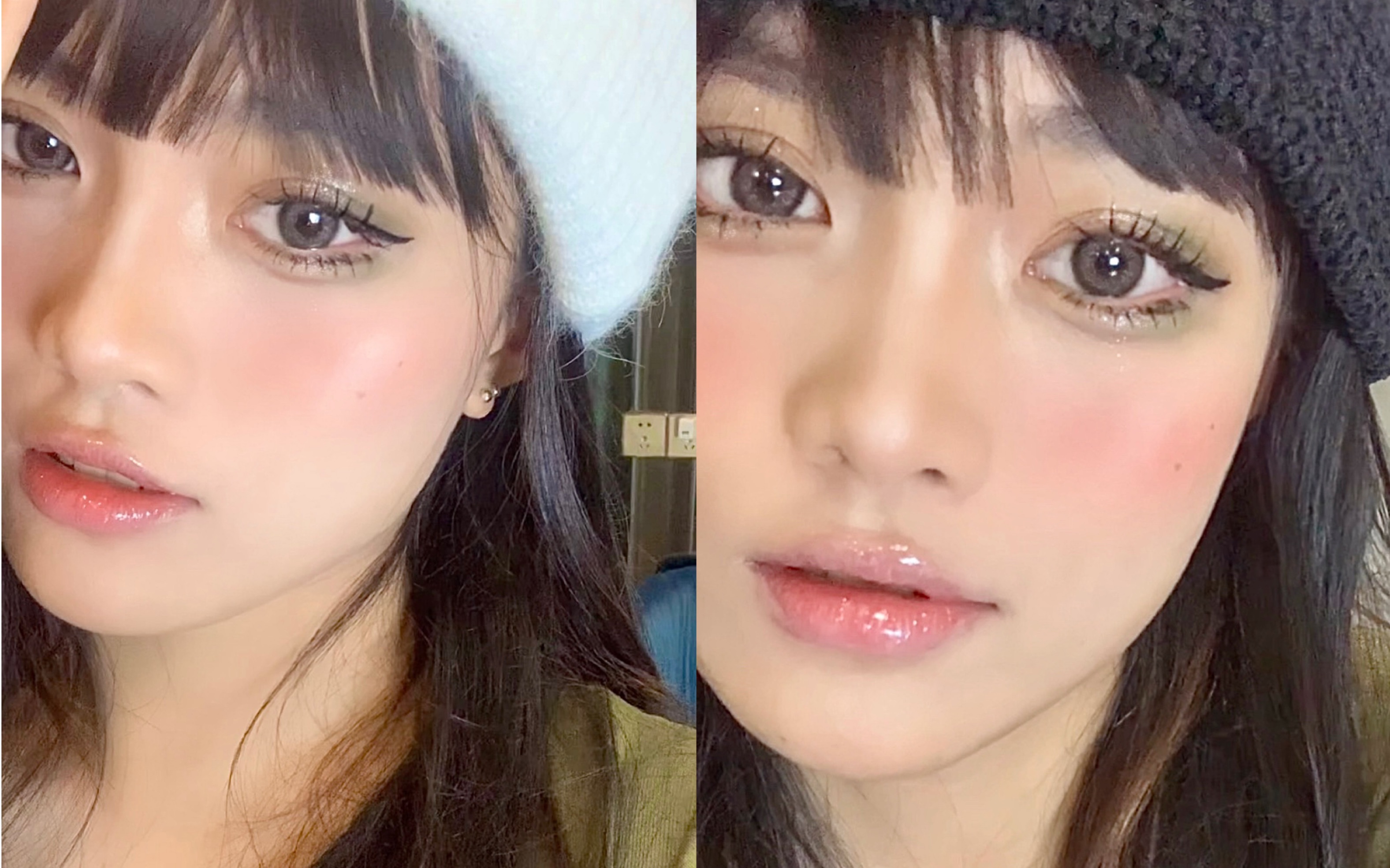 日系甜辣涩谷辣妹妆|冷调系y2k眼妆|可跳可拽的小猫妆