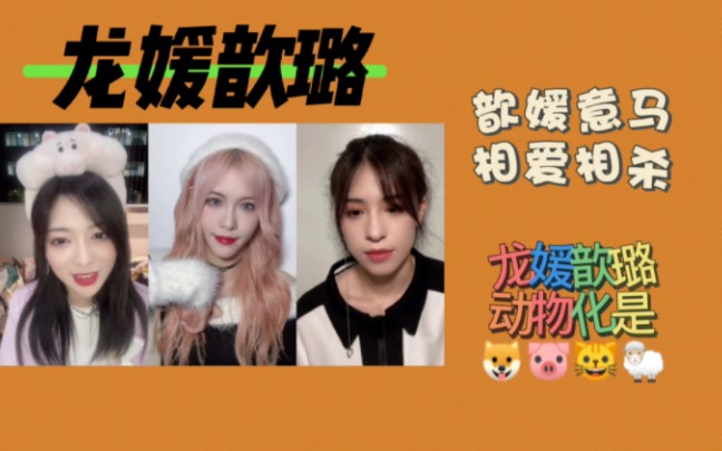 (gnz48龙媛歆璐直播cut)龙媛歆璐冷餐扮成动物狗猪猫羊/小歆未成年时