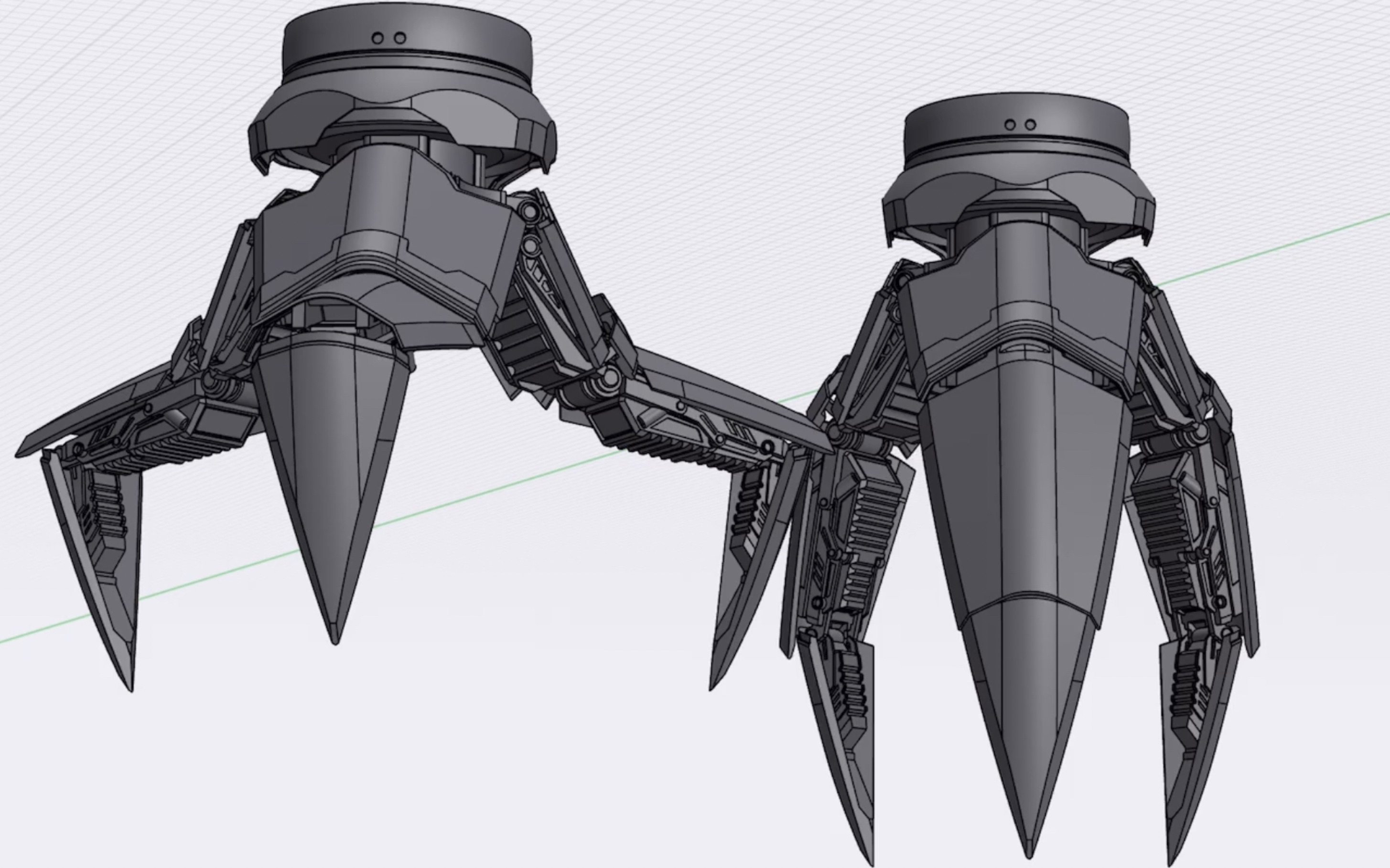 shapr3d机械爪建模 简单分件