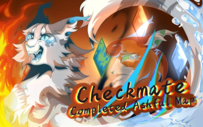 猫武士map[Checkmate/Ashful]封面绘制.哔哩哔哩bilibili