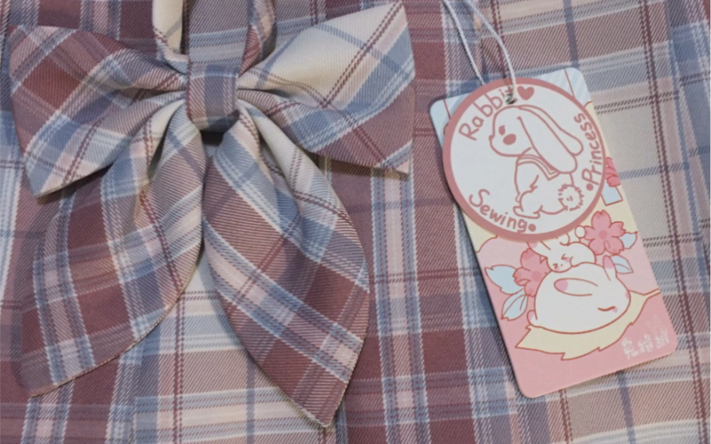 兔缝缝-大粉格子开箱_哔哩哔哩_bilibili