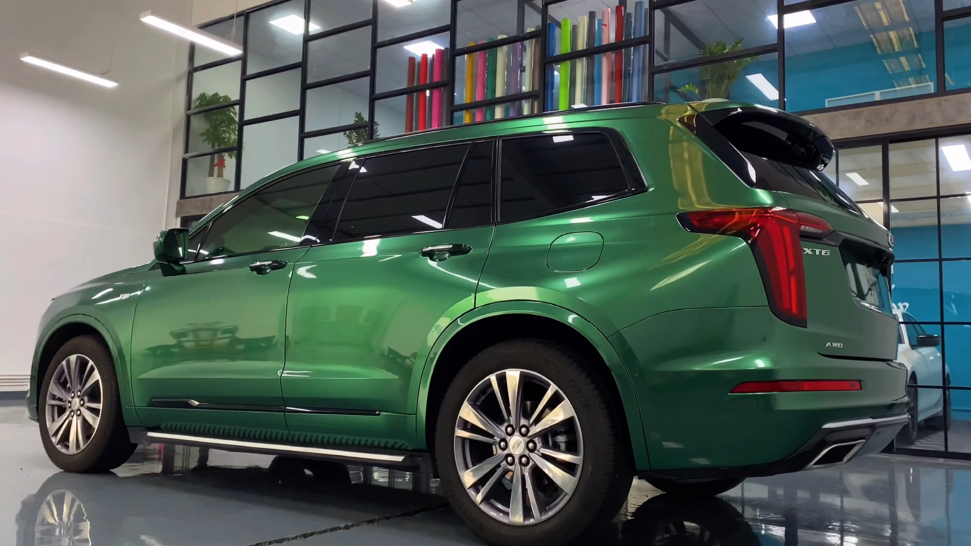 凯迪拉克翡翠绿改色#隐形车衣##汽车改色_哔哩哔哩 (゜-゜)つロ 干杯