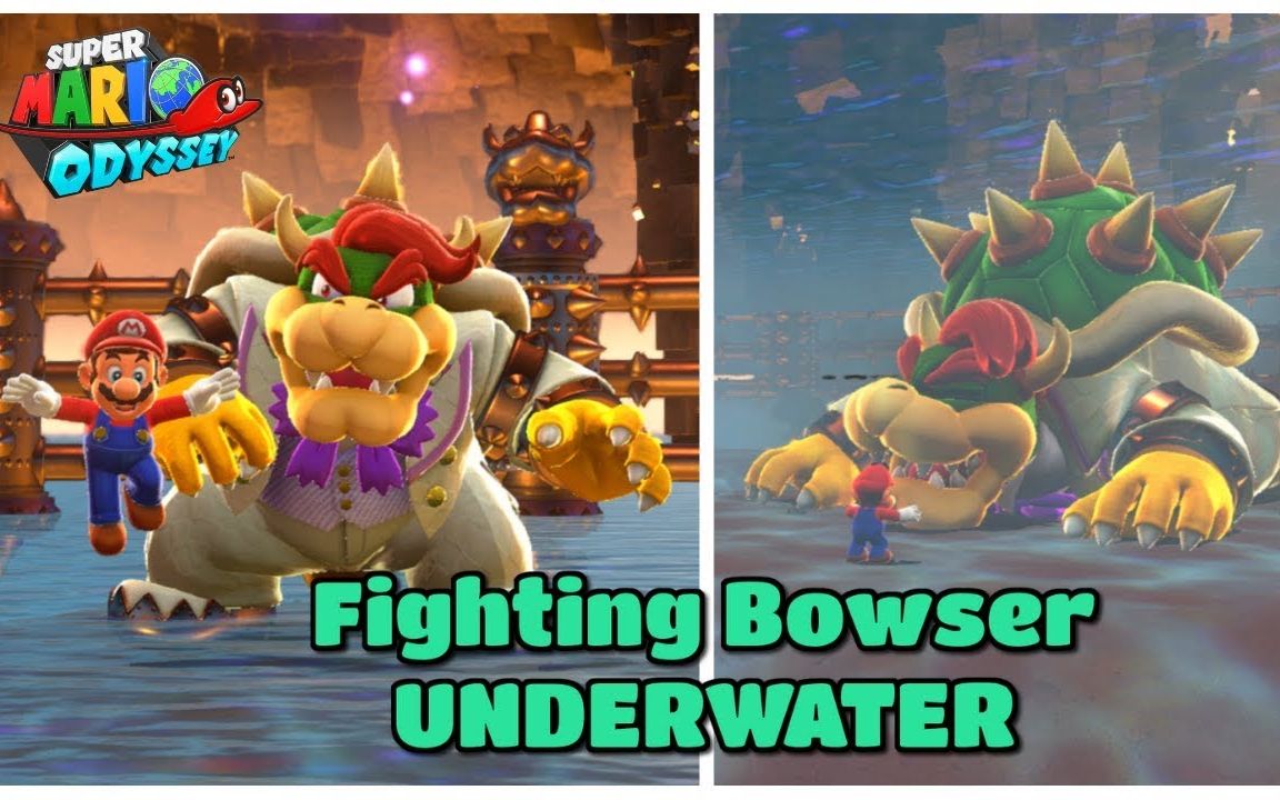 被水淹没的超级马里奥奥德赛库巴boss战超级马里奥奥德赛制造搬运