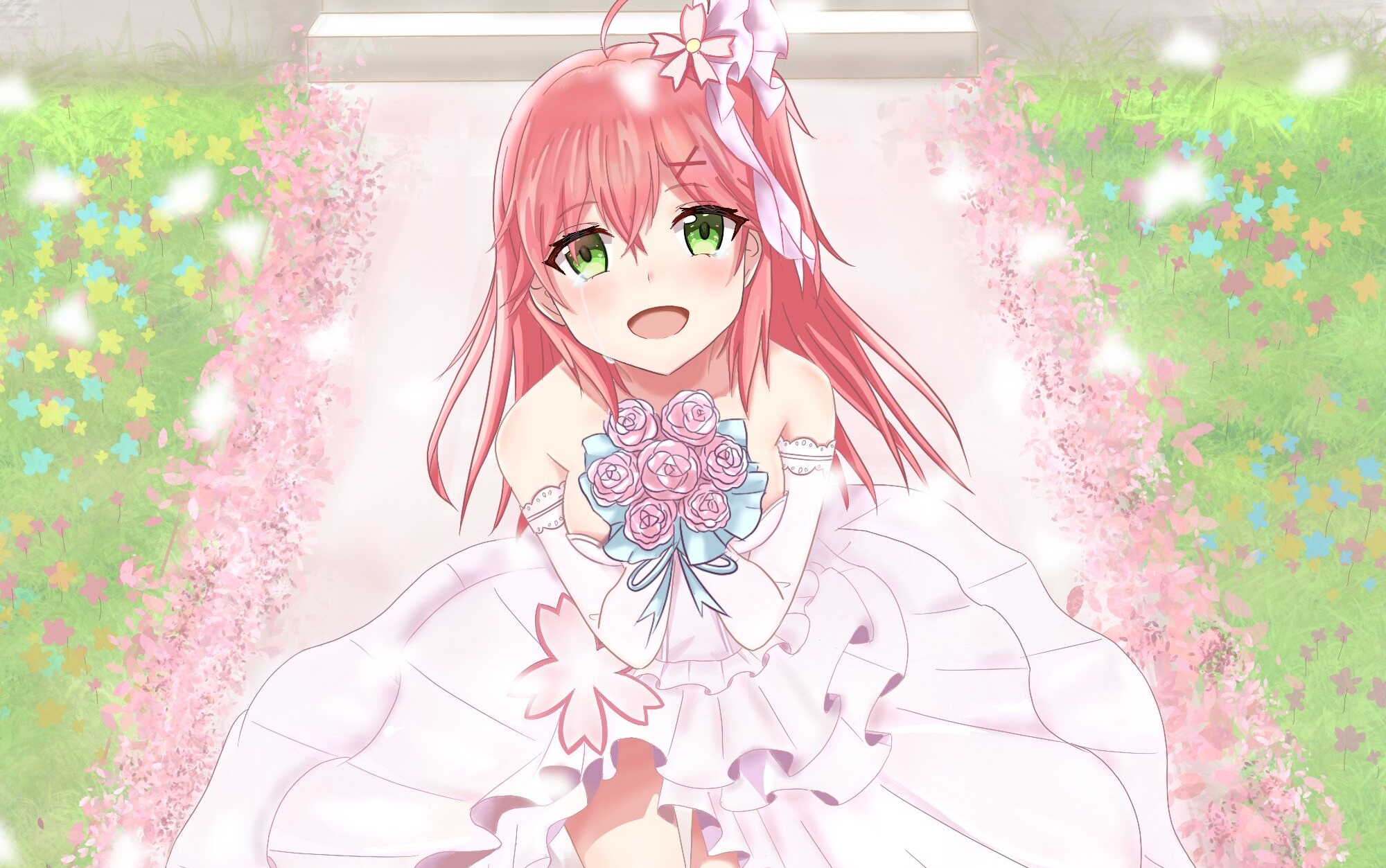 活动作品绘画过程花嫁miko