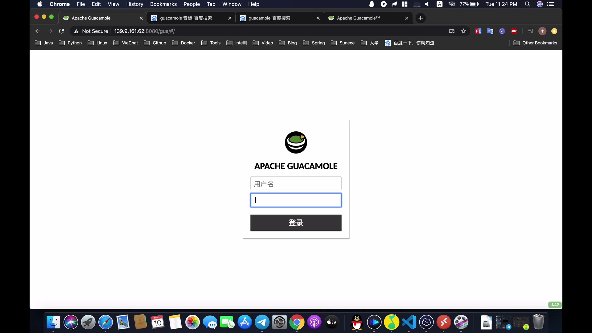 通过浏览器H5页面连接服务器之guacamole(一)