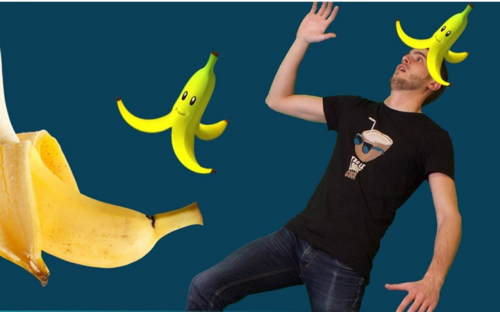 【蠢蠢的问题】香蕉皮滑倒实验 @柚子木字幕组