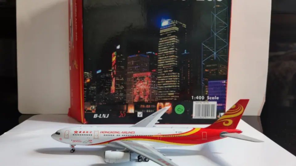 开箱PH出品1：400香港航空A330-200（20周年涂装小彩绘）模型（B-LNJ）_ 