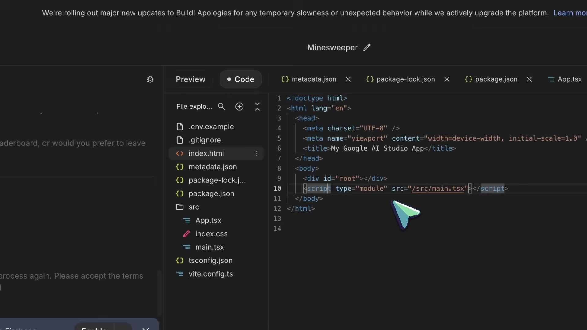 google ai studio 2.0 antigravity firebase agent…