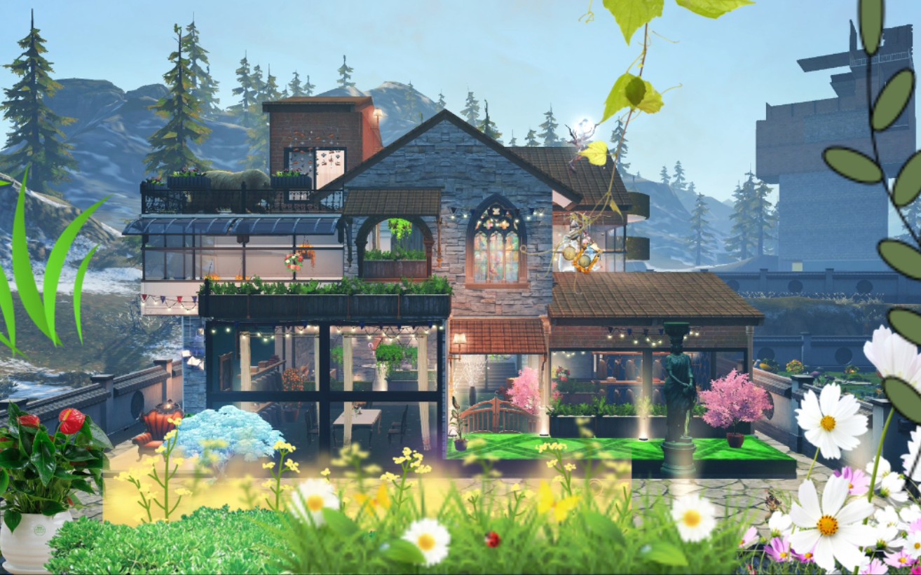 复刻画一颗心心的田园风小房子