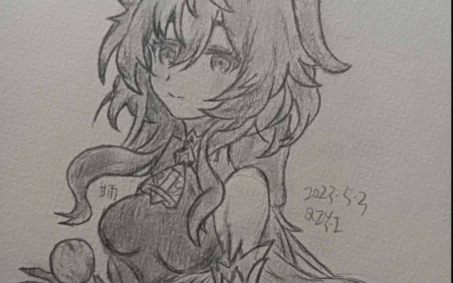 手绘甘雨(画的不好勿喷)原神甘雨