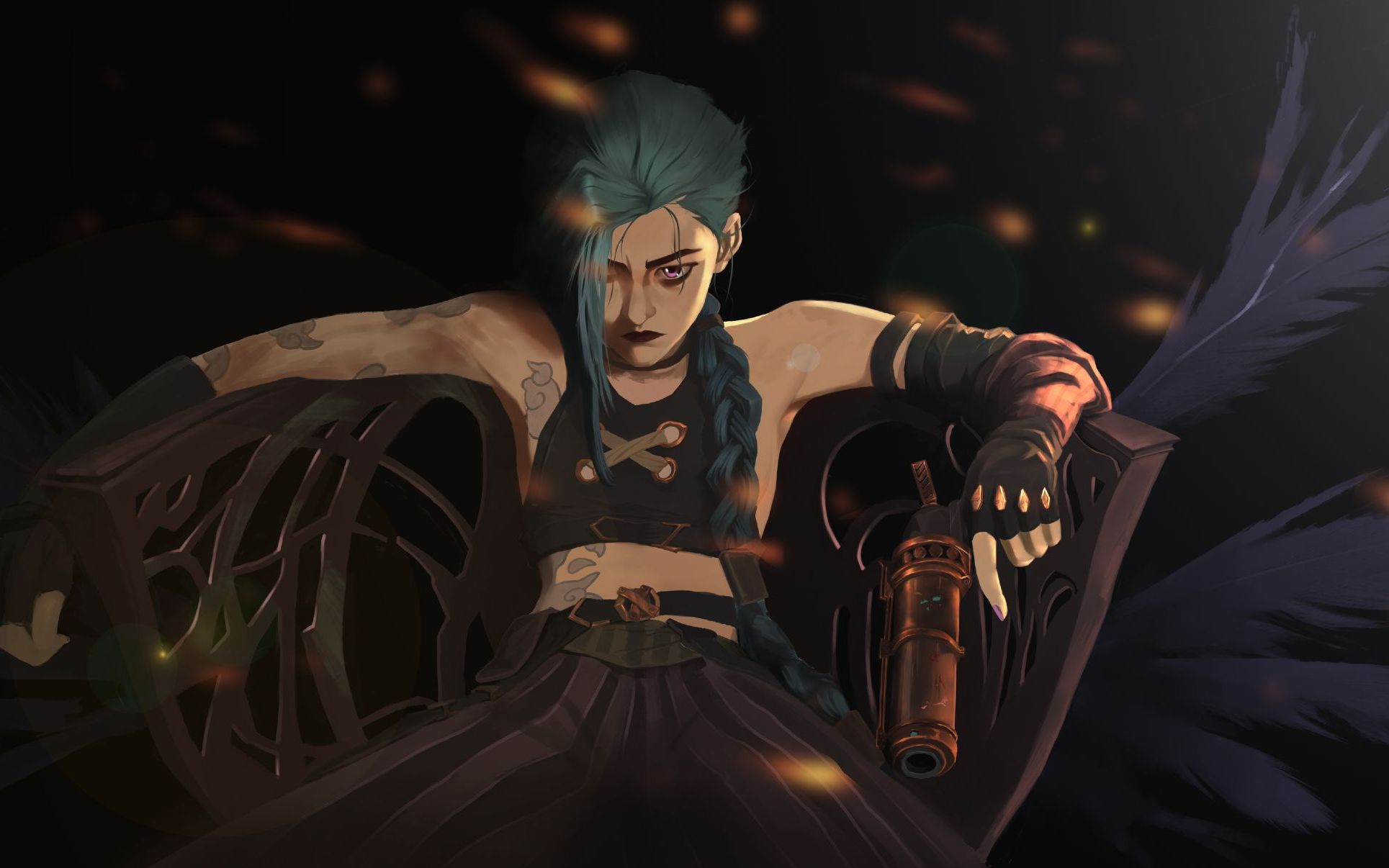 【金克丝】这个金克丝原画要是火了,我tm手抄点赞这个视频的所有id!