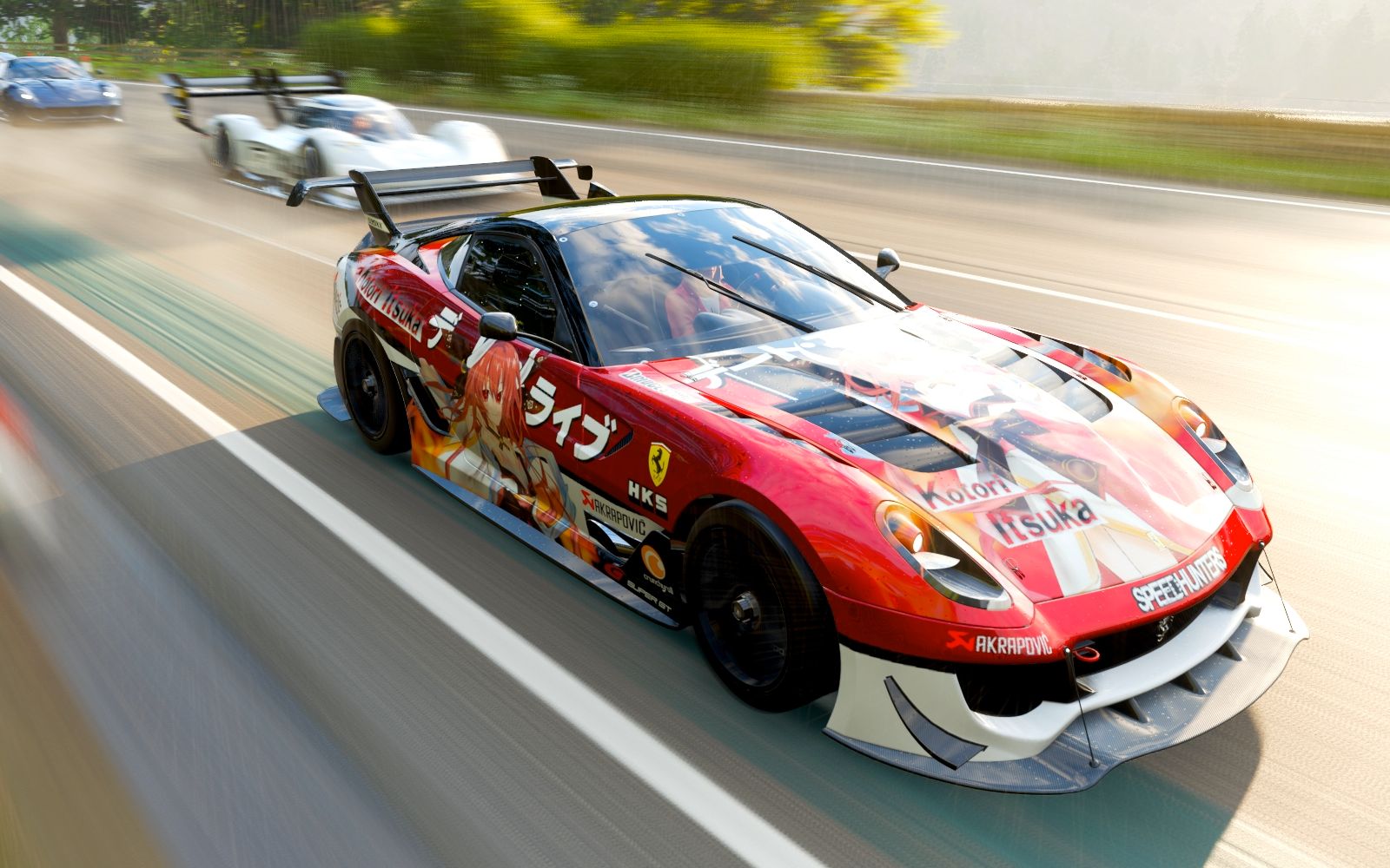 【极限竞速:地平线4】第一神车-法拉利599xxe 环岛试跑(最高画质)