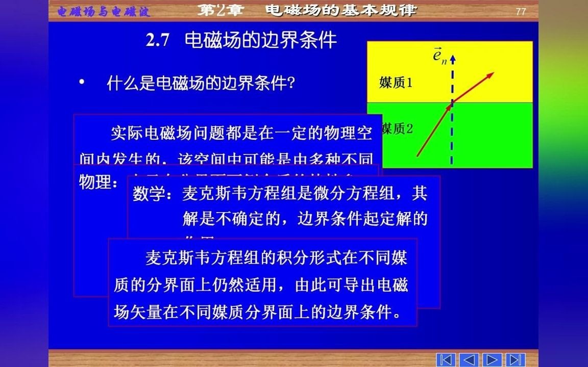 《电磁场与电磁波》电磁场的边界条件哔哩哔哩bilibili