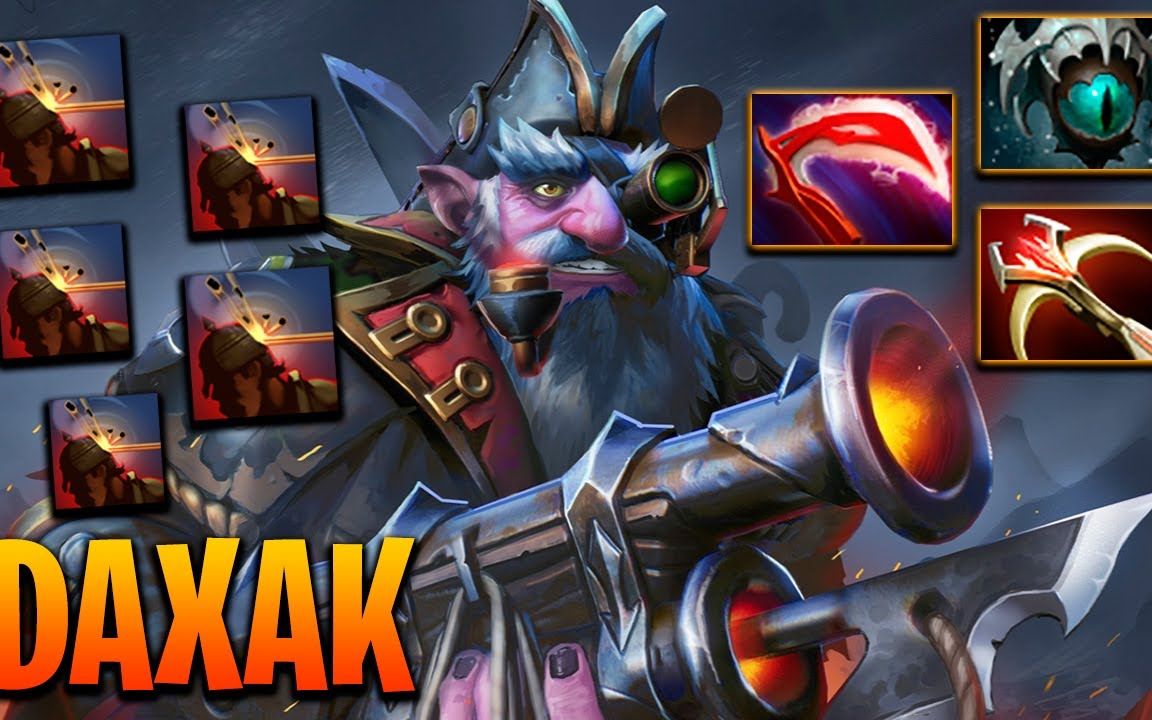 【7.29 DOTA2 矮人火枪手教学】DAXAK矮人火枪手教学!哔哩哔哩bilibili