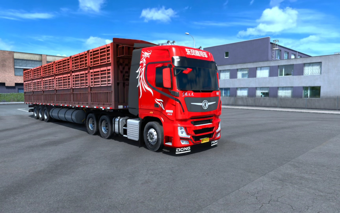 【欧卡2】1.44国产mod  新款天龙gx云南百吨王