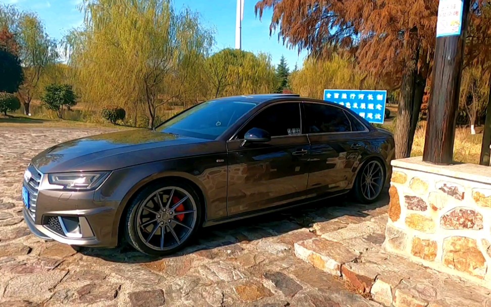 a4l稀有阿格斯棕色 内凹轮毂 quattro