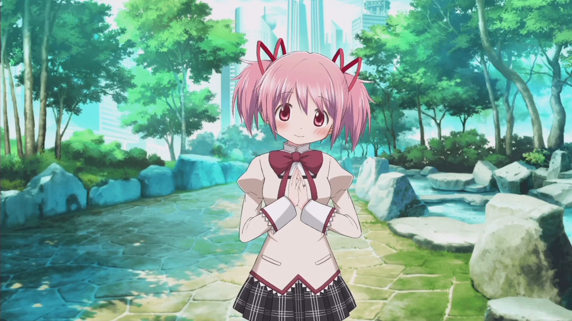 【魔法纪录档案】背景 见泷原市 上学路(小圆10周年纪念)