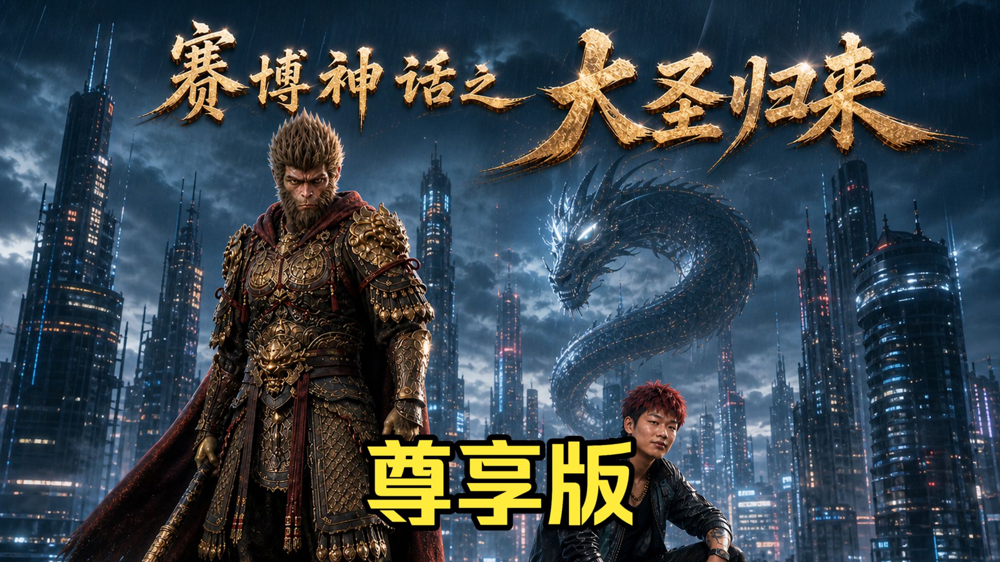 赛伯朋克之大圣归来：耗时两年半，精品制作，一口气看完。